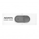 Obrzok produktu Adata Flash Drive UV220,  64GB,  USB 2.0,  white and grey