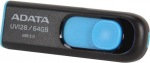 Obrzok produktu ADATA UV128, USB k 64GB, ierno-modr, USB 3.0