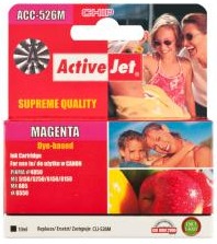 Obrzok Atrament ActiveJet ACC-526MN | Magenta | 10 ml | Chip | Canon CLI-526M - EXPACJACA0107