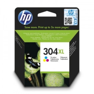 Obrzok HP 304XL Tri-color Original Ink Cartridge - N9K07AE