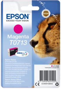 Obrzok Epson Singlepack Magenta T0713 DURABrite Ultra Ink - C13T07134012