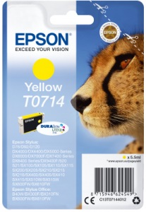 Obrzok Epson Singlepack Yellow T0714 DURABrite Ultra Ink - C13T07144012