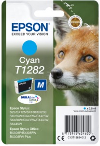 Obrzok Epson Singlepack Cyan T1282 DURABrite Ultra Ink - C13T12824012