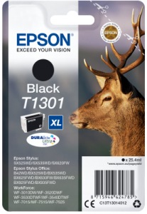 Obrzok Epson Singlepack Black T1301 DURABrite Ultra Ink - C13T13014012
