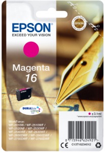 Obrzok Epson Singlepack Magenta 16 DURABrite Ultra Ink - C13T16234012