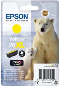 Obrzok Epson Singlepack Yellow 26XL Claria Premium Ink - C13T26344012