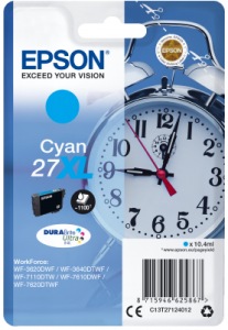 Obrzok Epson Singlepack Cyan 27XL DURABrite Ultra Ink - C13T27124012