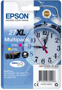 Obrzok Epson Multipack 3-colour 27XL DURABrite Ultra Ink - C13T27154012