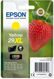 Obrzok Epson Singlepack Yellow 29XL Claria Home Ink - C13T29944012