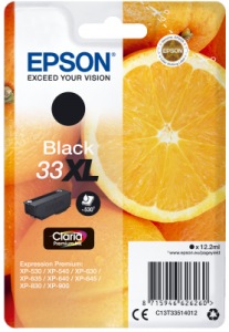 Obrzok Epson Singlepack Black 33XL Claria Premium Ink - C13T33514012