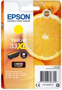Obrzok Epson Singlepack Yellow 33XL Claria Premium Ink - C13T33644012