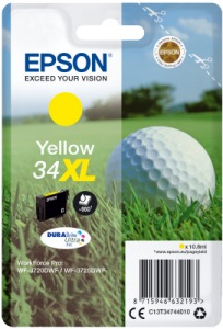 Obrzok Epson Singlepack Yellow 34XL DURABrite Ultra Ink - C13T34744010