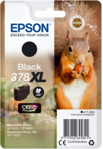 Obrzok Epson Singlepack Black 378 XL Claria Photo HD Ink - C13T37914010
