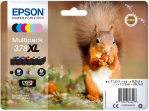 Obrzok Epson Multipack 6-colours 378 XL Claria - C13T37984010
