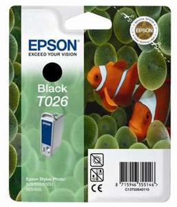 Obrzok Epson T026, ierna  - C13T02640110