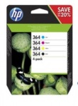 Obrzok produktu HP HP 364 CMYK Ink Cartridge Combo 4-Pack,  N9J73AE  / nhrada za J3M82AE / 