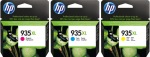 Obrzok produktu HP 935XL pack C / M / Y + 75 list A4
