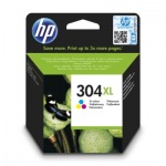 Obrzok produktu HP 304XL Tri-color Original Ink Cartridge, N9K07AE