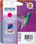 Obrzok produktu Epson CLARIA T0803, fialov / magenta, pre SP R265, R285, RX585, PX700W, PX800FW