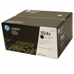 Obrzok produktu HP toner CE250XD / 504X, ierny, Dual pack