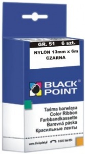Obrzok Ribbon Black Point KBPGR51CZ | Black | 6 szt. | 51-13mm*6m - KBPGR51CZ