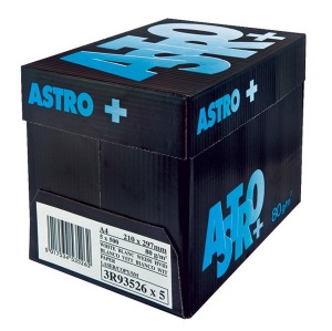 Obrzok Astro+ papier A4 pre tlaciarne 80gm - 5balikov po 500 listov - Astro+A4