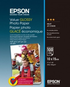 Obrzok EPSON Value Glossy Photo Paper 10x15cm 100 sheet - C13S400039