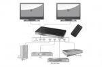 Obrzok produktu Matrix HDMI 4 / 2-port,  1920x1080p FHD 3D,  HDCP1.1,  with remote control