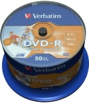 Obrzok produktu Verbatim mdium DVD-R, 4.7GB, 16x, 50ks, cake, printable 