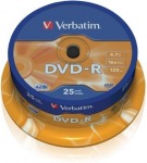 Obrázok produktu Verbatim médium DVD-R, 4.7GB, 16x, 25ks, cake