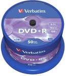 Obrzok produktu Verbatim mdium DVD+R, 4.7GB, 16x, 50ks, cake