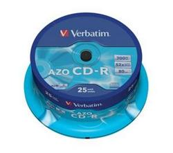 Obrzok Verbatim - CD-R  700MB  52x  Crystal  25ks v cake obale - SKVERB43352S