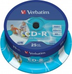 Obrzok produktu Verbatim mdium CD-R, 700MB, 80min, 52x, 25ks cake, Printable