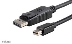 Obrzok AKASA AK-CBDP02-20BK Mini DisplayPort to DisplayPort - AK-CBDP02-20BK