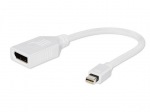 Obrázok produktu Gembird adaptér Displayport mini (M) -> Displayport (F),  biely,  kábel 10cm