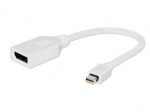 Obrzok produktu Gembird adaptr Displayport mini (M) -> Displayport (F),  biely,  kbel 10cm