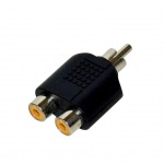 Obrzok produktu Vakoss Adapter RCA M -> 2x RCA F TC-A112K,  ierna,  blistrov balenie