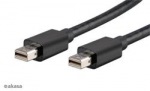Obrzok produktu AKASA AK-CBDP03-20BK Mini DisplayPort to Mini DisplayPort,  1.2,  2 meters
