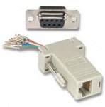 PremiumCord Redukce 9F-RJ45 zásuvka | Obrázok produktu PremiumCord Redukce 9F-RJ45 zásuvka
