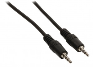 Obrzok Valueline Jack stereo audio cable 3.5 mm male - 3.5 mm male 1.00 m black - VLAP22000B10
