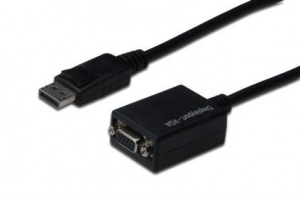 Obrzok ASSMANN Displayport 1.1a Adapter Cable DP M (plug)  - AK-340410-001-S