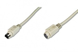 Obrzok ASSMANN PS2 Extension cable miniDIN6 M (plug)  - AK-590200-020-E