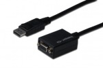 Obrzok produktu ASSMANN Displayport 1.1a Adapter Cable DP M (plug) / DSUB15 F (jack) 0, 15m black