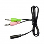 Obrzok produktu Vakoss Adaptr slchadiel 4Pin Jack F do 2x stereo miniJack 3, 5 mm