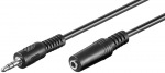 Obrzok produktu Techly predlovac kbel audio stereo Jack 3.5mm M / F 1, 8m ierny