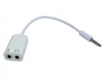 Obrzok produktu Sandberg audio adaptr,  Dual -> Single,  pre Apple,  biely