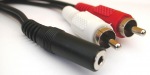 Obrzok produktu Sandberg adaptr MiniJack samica > 2x RCA samec