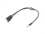 Obrzok produktu Natec adaptr stereo mini-jack (M) 3.5mm -> 2x stereo mini-jack (F) 3.5mm