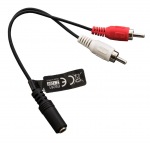 Obrzok produktu Esperanza EB261 kbel Mini jack - 2xRCA 0.20m