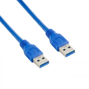 Obrzok 4World Kbel USB 3.0 AM-AM 4.0m| modr - 